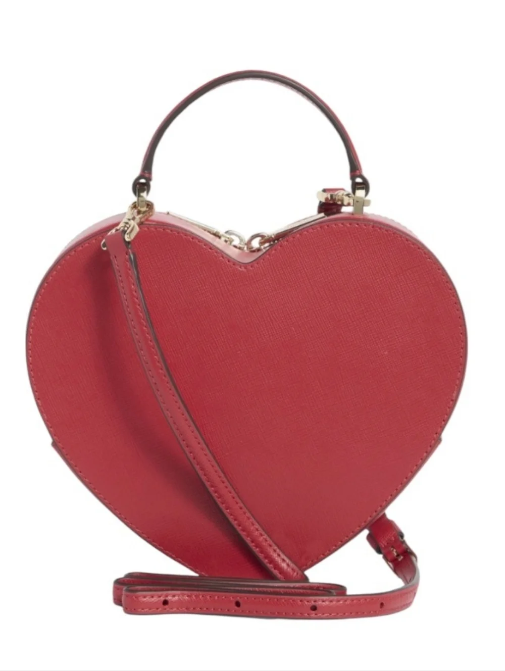 NEW Kate Spade New York ♠️ Red Leather Heart Crossbody 